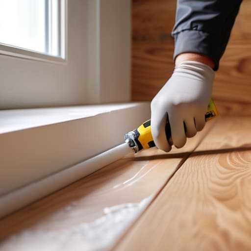 Sealing cracks and crevices for a secure living space.