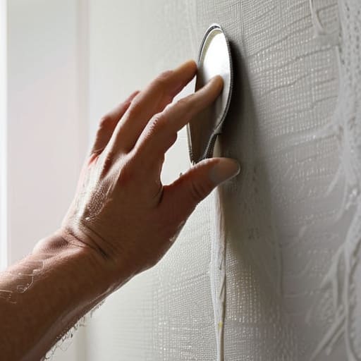 The Small Fix Using a Drywall Patch Kit for Small Holes.