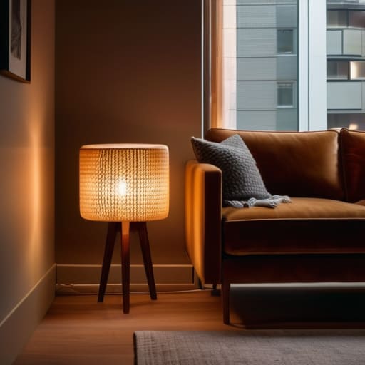 Cozy room with smart lighting upgrades.