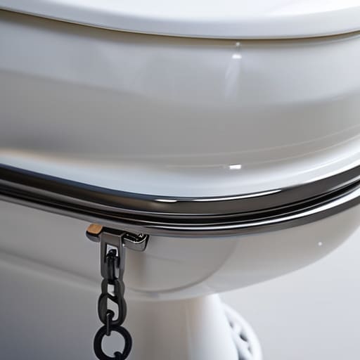 Troubleshooting the clogged toilet tank mechanism.